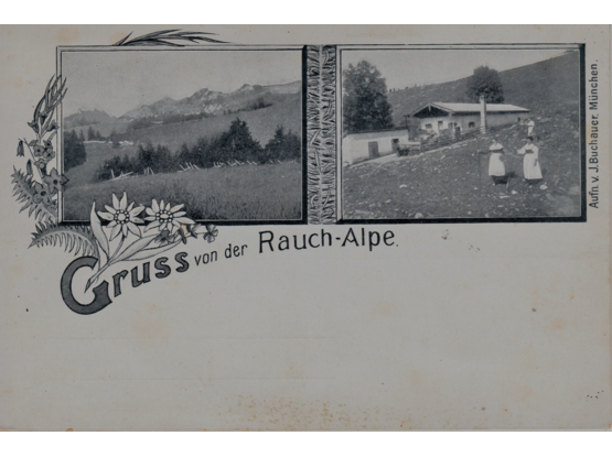 Postkarte Rauchalm um 1900